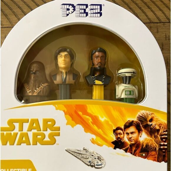 Star ⭐️ Wars Pez collectible tin. 2018 Chewy Solo Lando and L3 37 - Picture 3 of 17